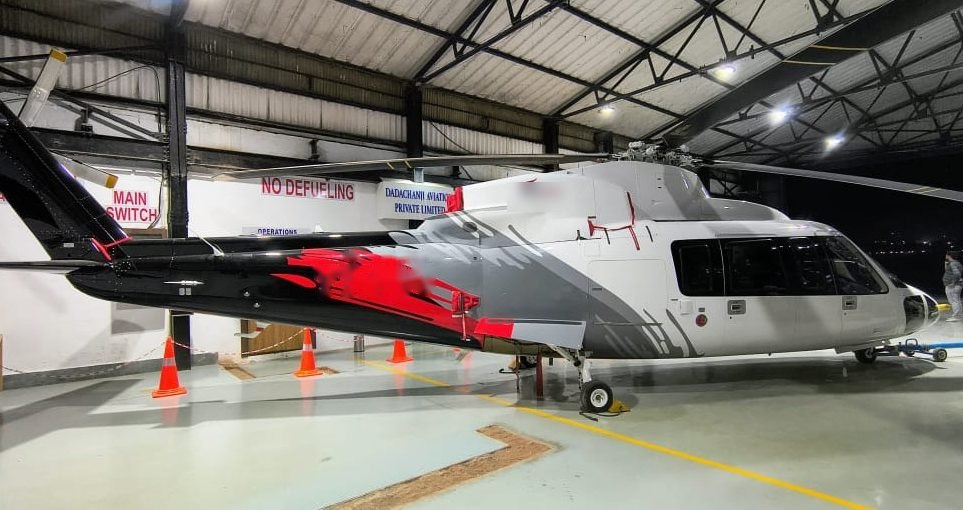Sikorsky S-76C++ in a DGCA-approved maintenance hangar